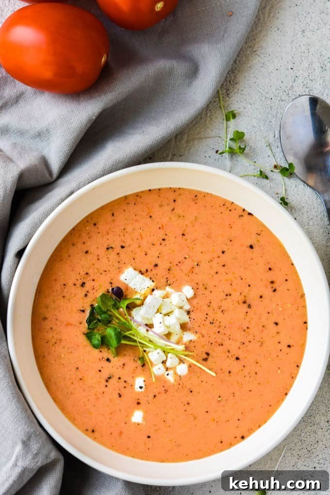 Instant Pot Soup Recipes You’ll Actually Love 38 smoky tomato soup top view