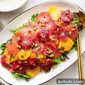 Citrus Quinoa Salad with Avocado and Mint 7 citrus salad on a large oval platter