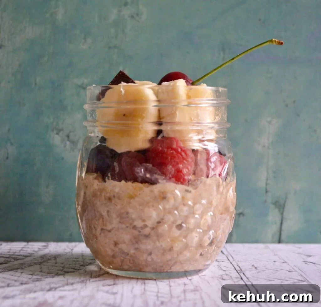 10 Gluten- and Dairy-Free Sweet Breakfast Recipes You’ll Love 3 banana split overnight oats