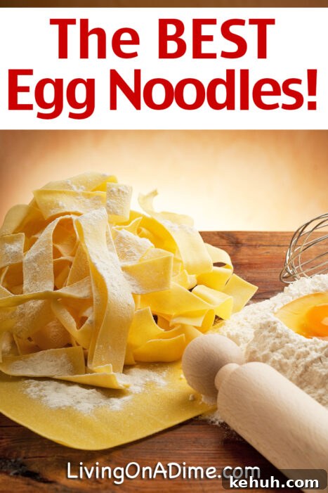 Homemade Egg Noodles Recipe: Simple, Flavorful & Perfect Every Time 2 This homemade egg noodles recipe from my Great Grandma is the best! She was surprised everyone loved them so much because they're so simple!