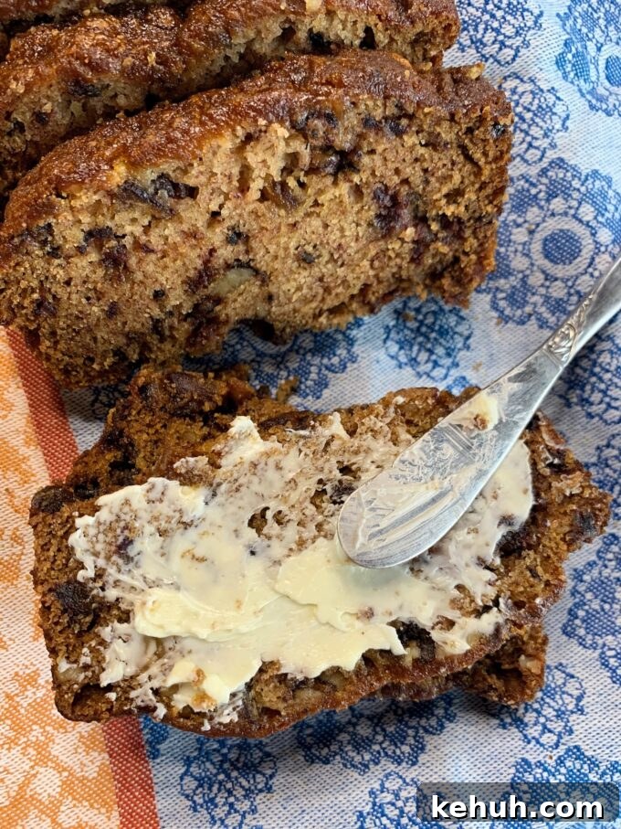 Moist Date-Nut Bread Recipe with Warm Spices 4 Date Nut Bread.