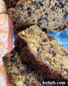 Slices of Date Nut Bread.