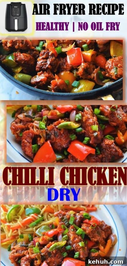 Air Fryer Chilli Chicken Dry Recipe