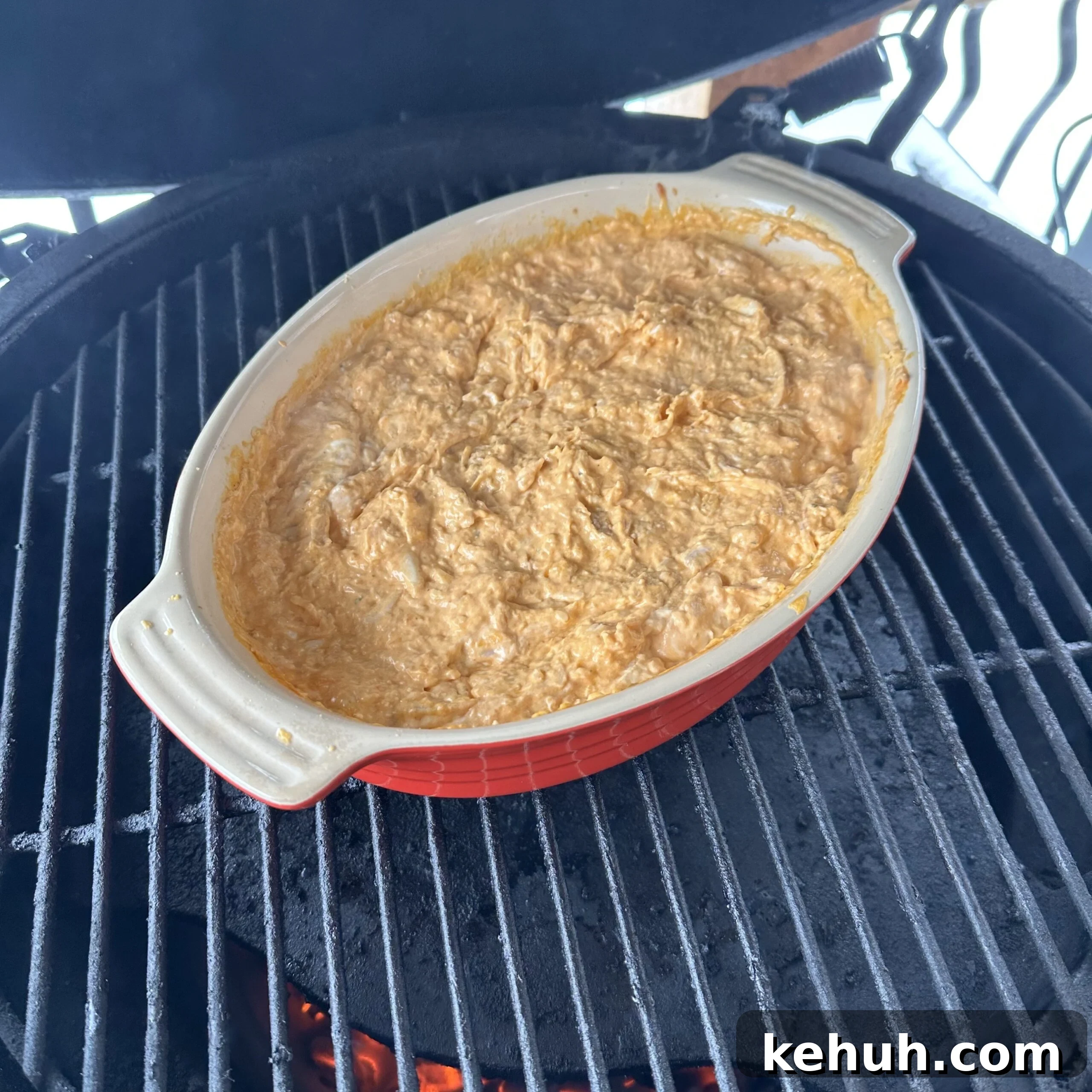 Smoked Buffalo Chicken Dip Recipe for Game Day and Parties 6 Buffalo Chicken Dip on Grill