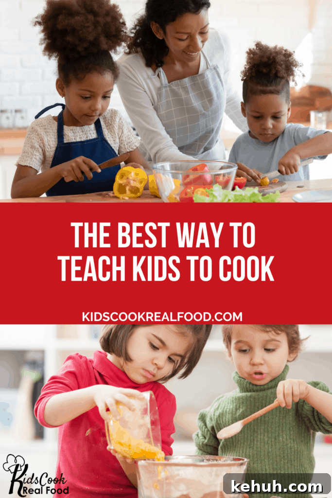 the best way to teach kids to cook
