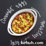 Overnight Eggs Benedict Casserole