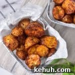Crispy Air Fryer Baby Potatoes Recipe for Perfectly Roasted Bites 7 baby potatoes in air fryer basket