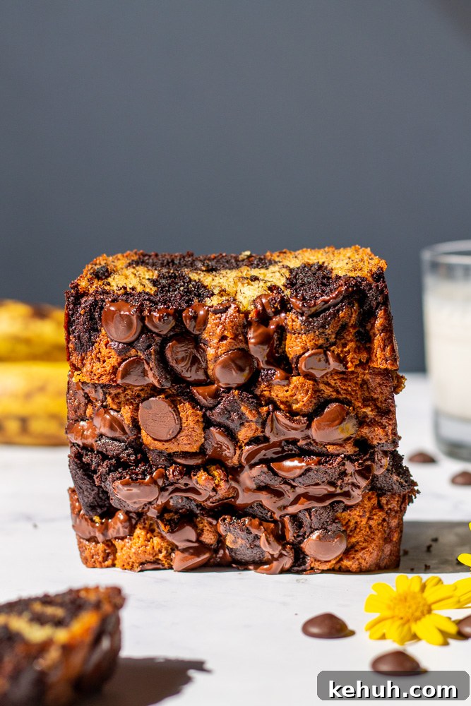 marble banana bread