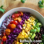 healthy mexican rainbow salad | www.nyssaskitchen.com