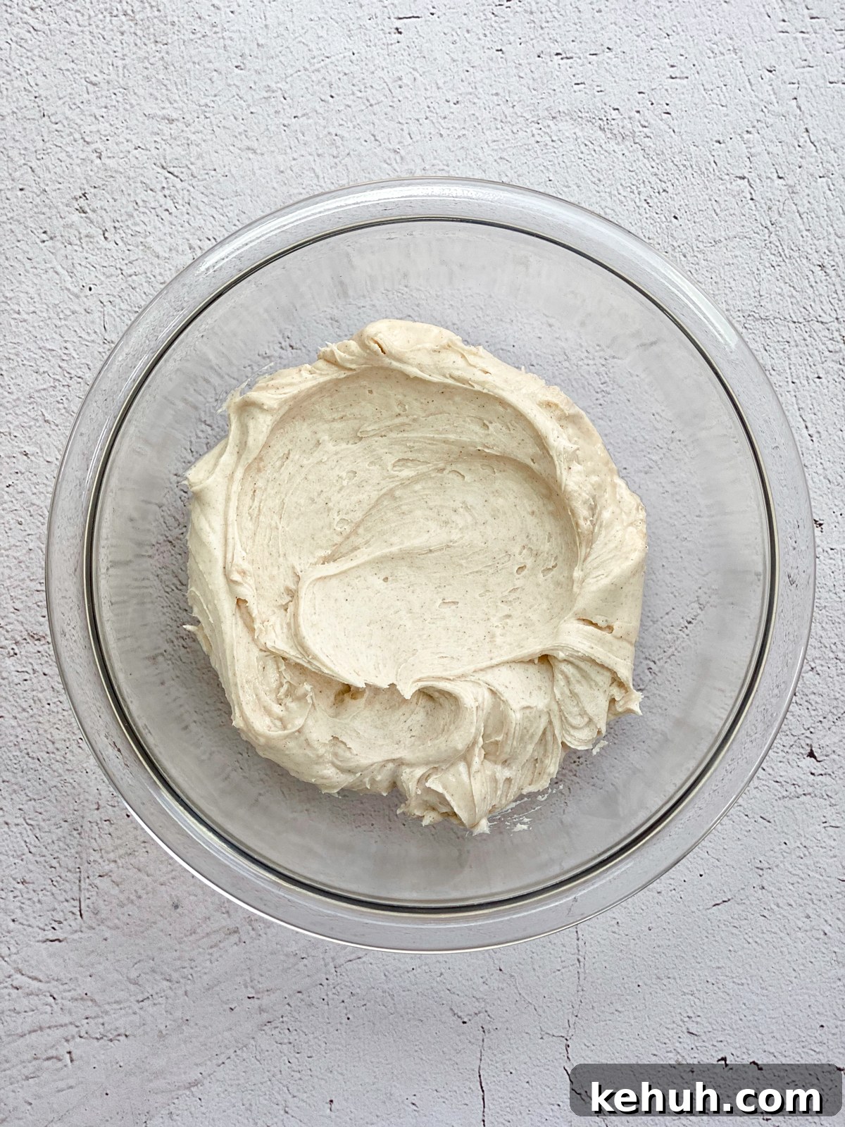 Soft Apple Cider Cookies Recipe with Warm Spices 12 buttercream in a bowl.