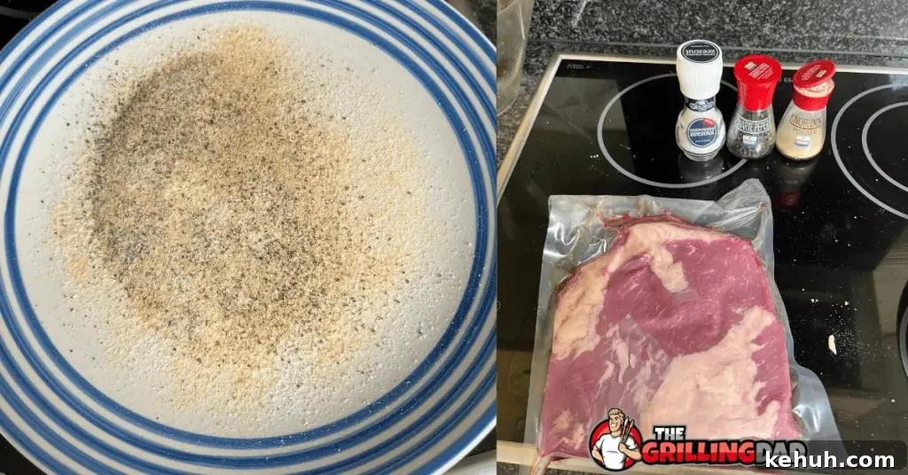 Brisket Fat Side Up or Down: How to Smoke for Tender Results 2 brisket and seasoning