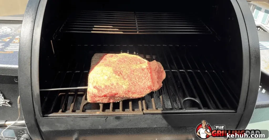 Brisket Fat Side Up or Down: How to Smoke for Tender Results 3 brisket on a grill