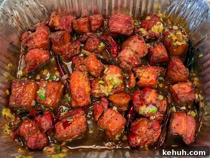 Kung Pao Smoked Pork Belly