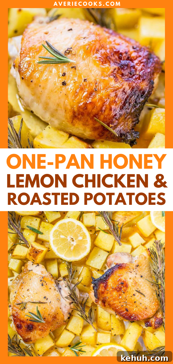 Honey Lemon Chicken with Crispy Roasted Potatoes 5 Fast, easy dinners with zero cleanup that are packed with so much flavor are always winners. My family loved the moist, juicy, honey lemon chicken and the tender, roasted potatoes.