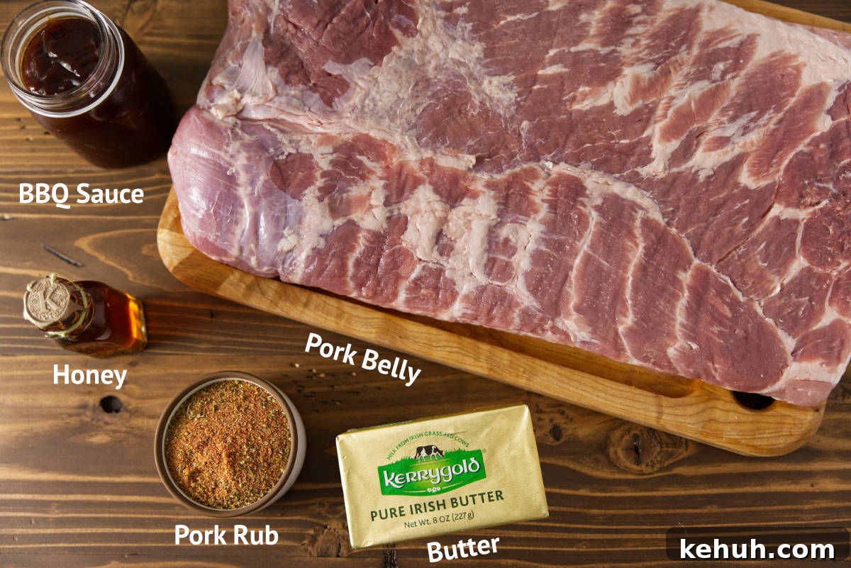 Ingredients for poor man's burnt ends.