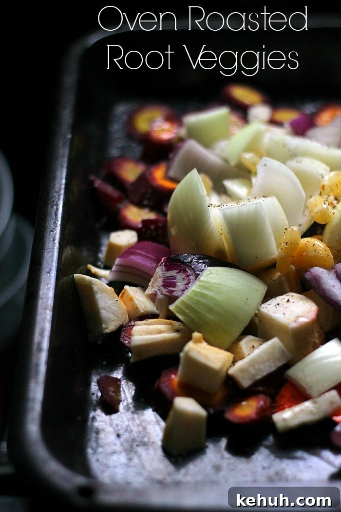 Crispy Oven-Roasted Vegetables with Garlic and Herbs 2 A combination of brightly colored roasted vegetables, crisped to perfection! Both gluten free and Paleo friendly!