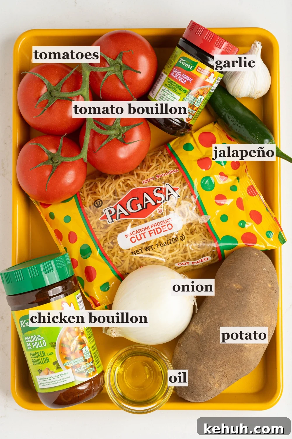 Sope de Fideo: Mexican Vermicelli Soup with Fresh Tomatoes 4 Tomatoes, onion, fideo noodles, and more.