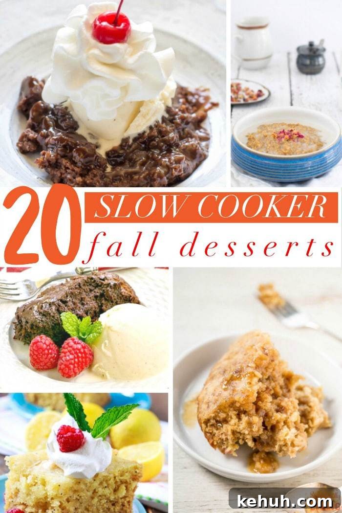 20 Slow Cooker Fall Desserts