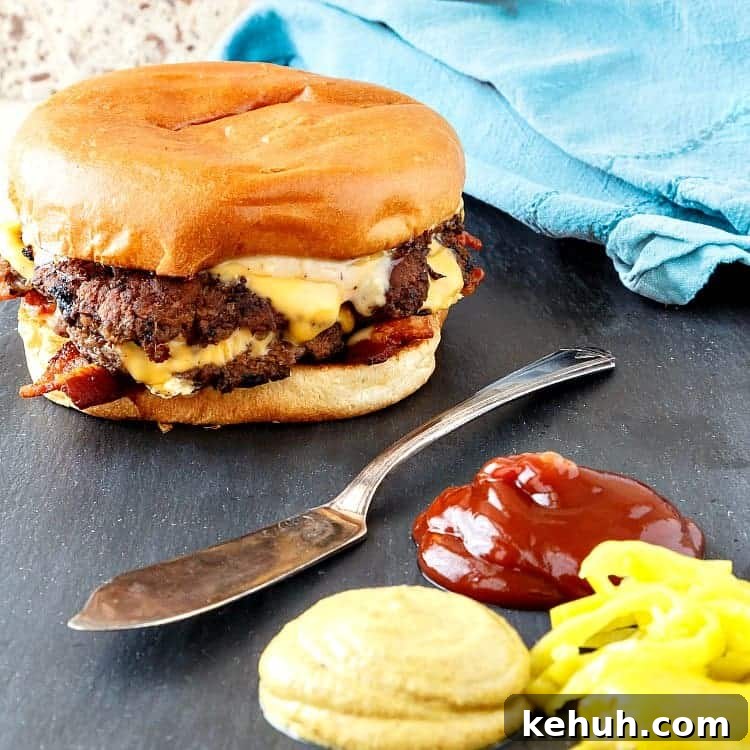Grandma’s Oatmeal Raisin Bars Recipe for Chewy, Home-Baked Treats 9 A bacon double cheeseburger.