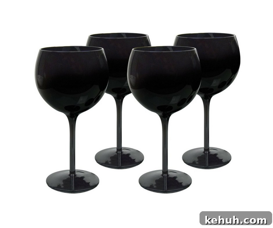Paris Gift Guide: Perfect Presents for Lovers of Paris 4 Black Wine Tasting Cups.