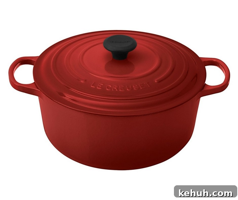 Paris Gift Guide: Perfect Presents for Lovers of Paris 5 Le Creuset Red Dutch Oven.
