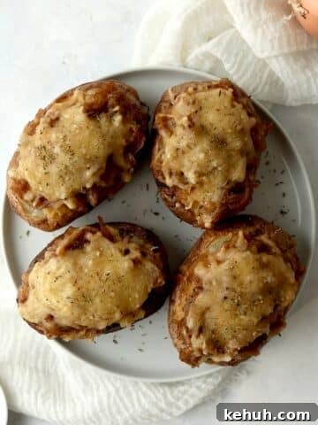 French Onion Baked Potatoes