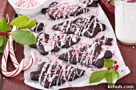 Deconstructed Gluten Free Oreo Peppermint Cookies