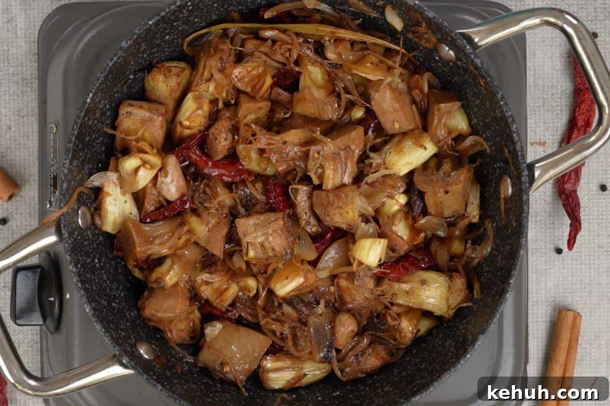 Ready kathal khada masala.