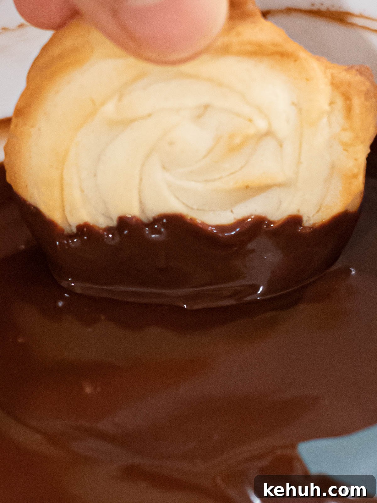 Classic Butter Cookies: Simple 6-Ingredient Recipe 8 butter cookie dipped into chocolate ganache