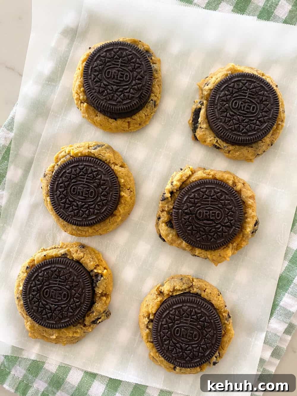 baked cookies and cream cookies