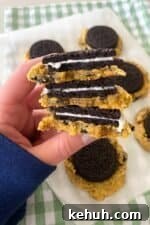 baked cookies and cream cookies