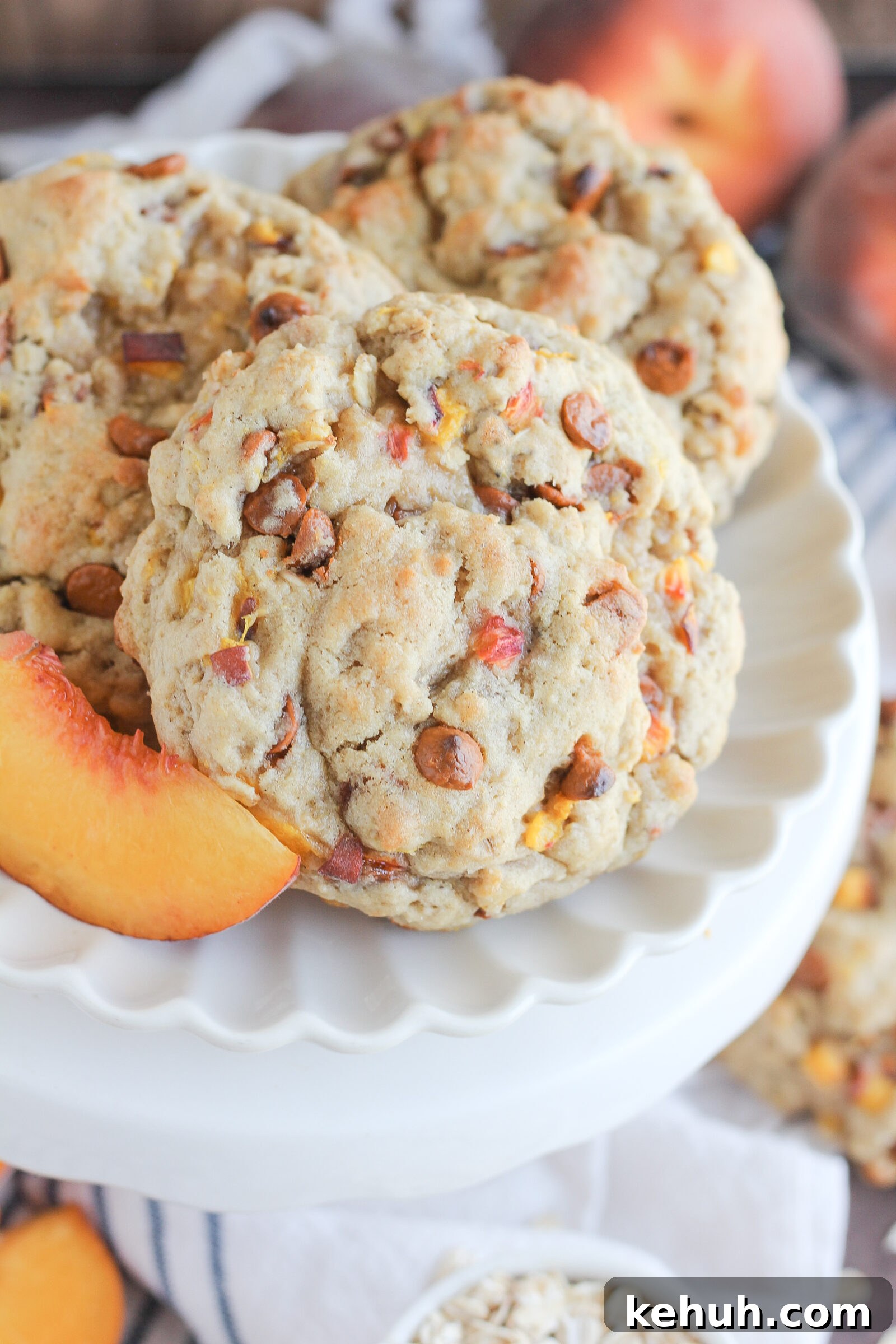 Peach cobbler cookies