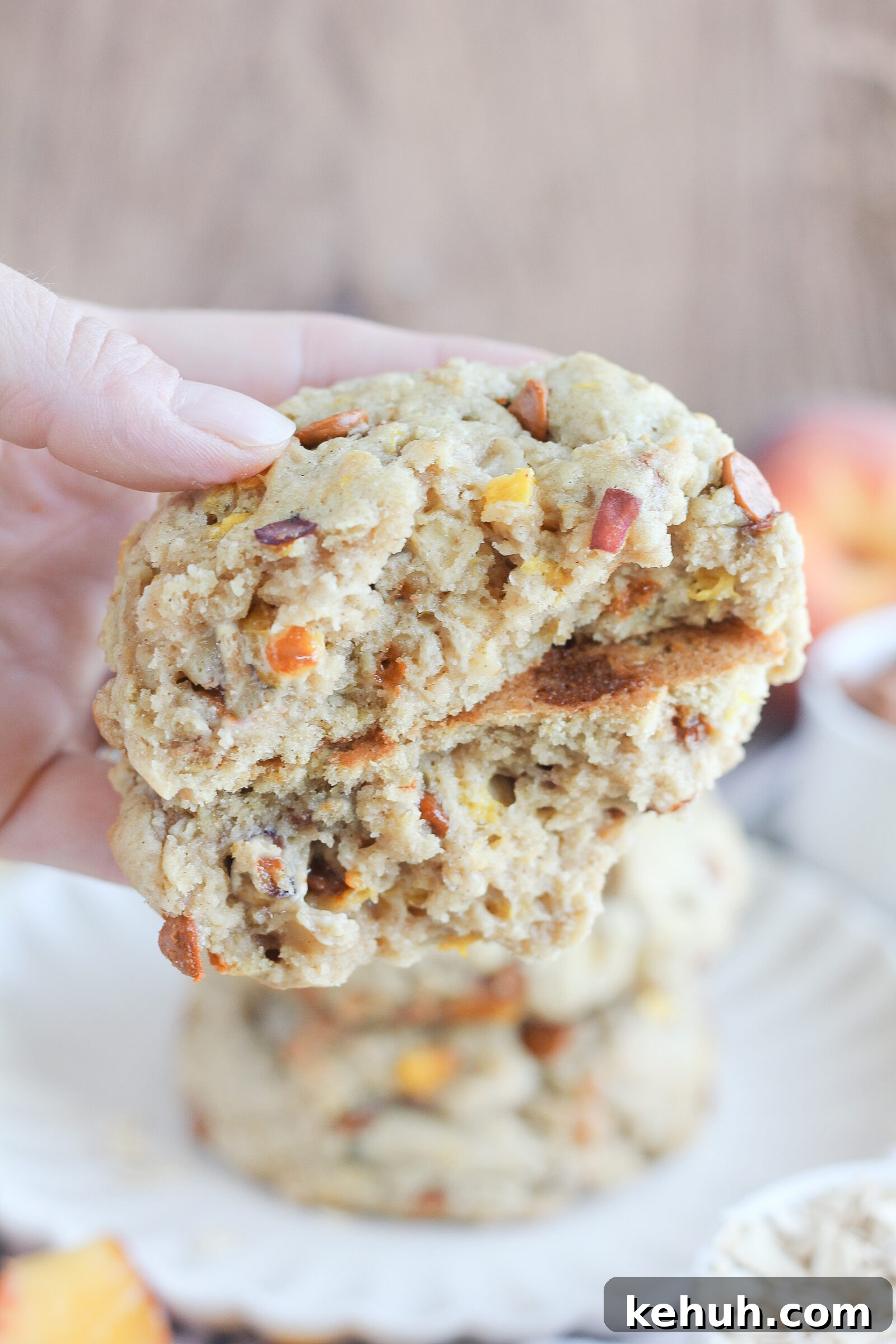Fresh peach cookie