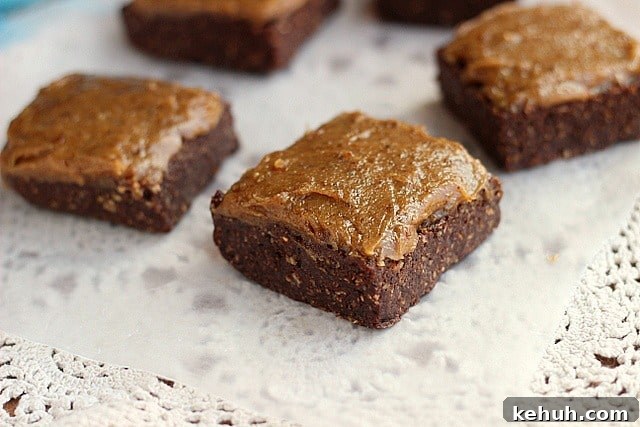 XXX Raw Sticky Brownie Bars (Vegan, Paleo) 2