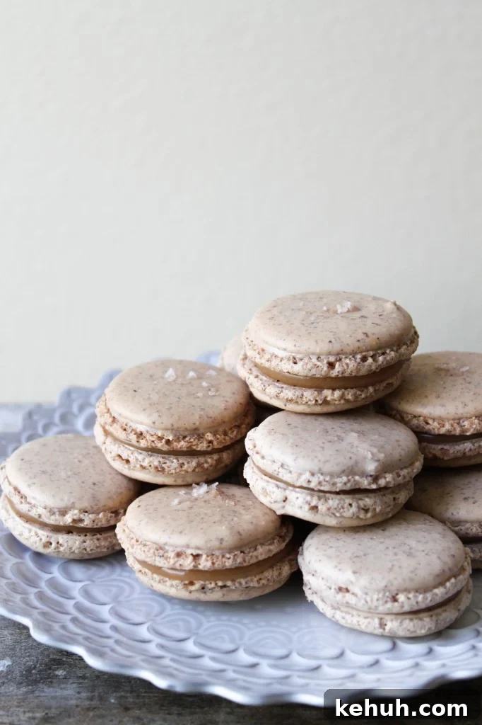 Sea Salt Caramel Macarons