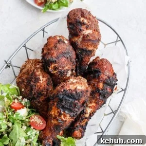 grilled chicken legs