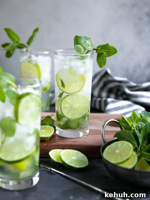 Authentic Cuban Ropa Vieja Recipe — Slow-Cooked Shredded Beef 15 A glass of mojito on a table