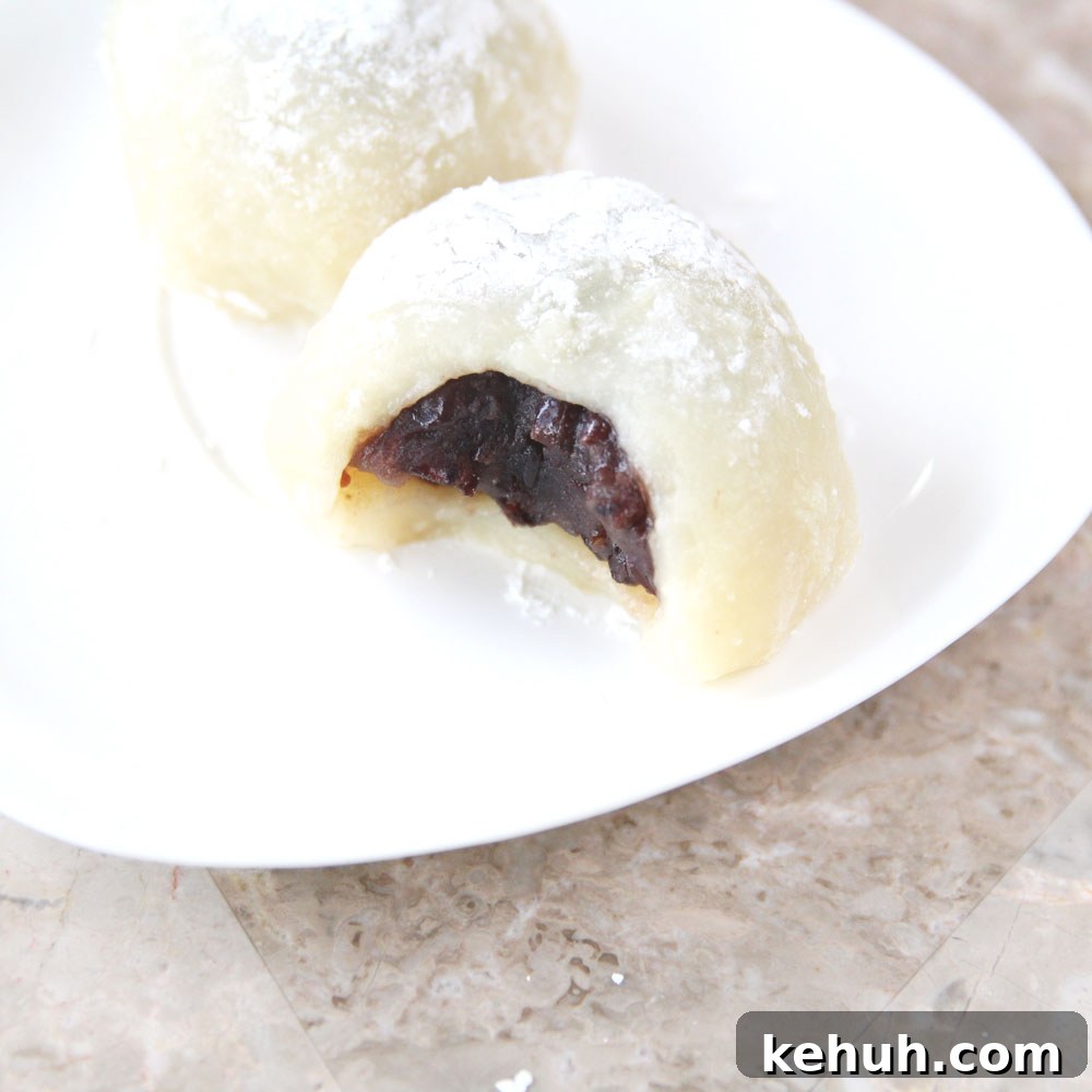 Microwave 3-Ingredient Applesauce Mochi Recipe You’ll Love 15 finished applesauce mochi close-up