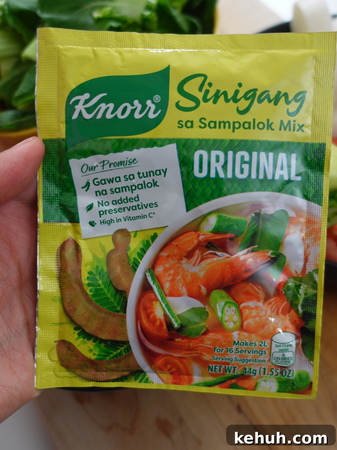 SPAM Sinigang Recipe: Tangy Filipino Stew (Episode 6) 3 Ingredients laid out