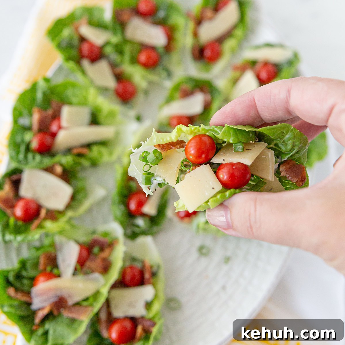 BLT Salad Bites Lettuce Wraps