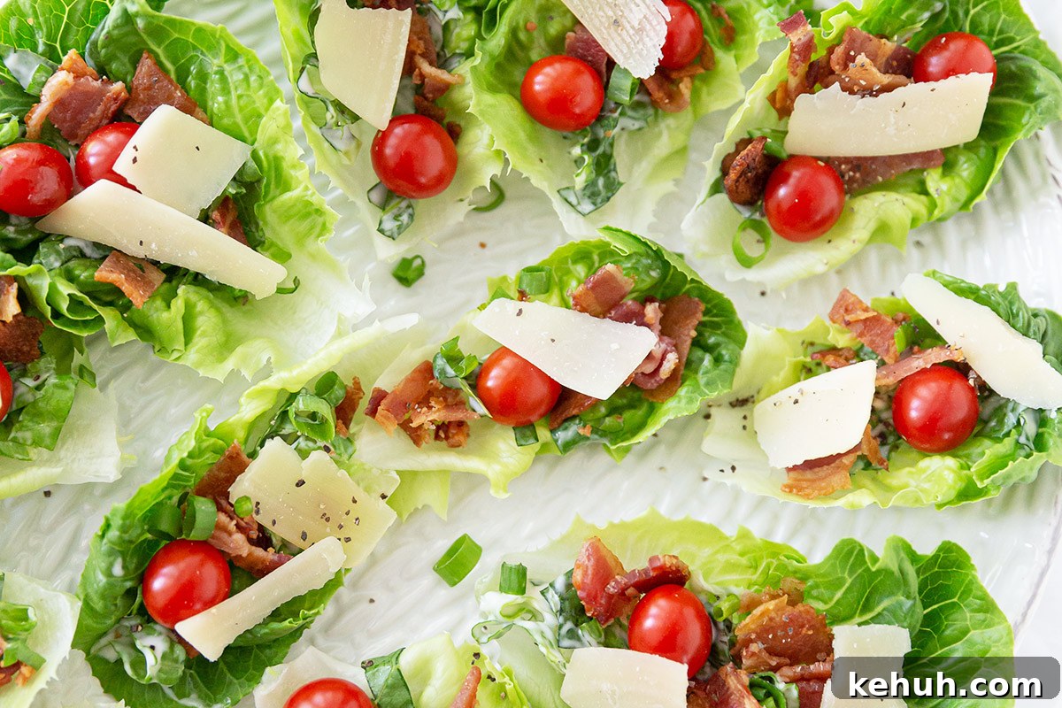 Mini Lettuce Wraps for Parties