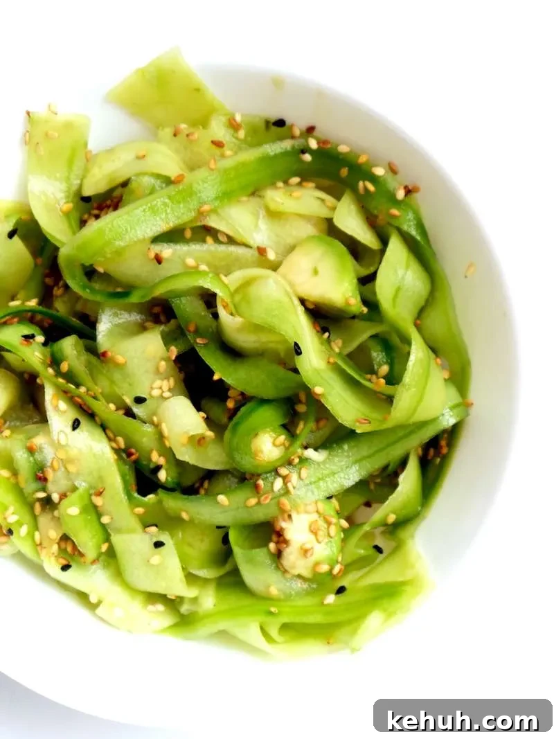 Avocado, Sesame & Cucumber Salad with Tangy Dressing 7 Easy Low-Carb Vegan Salad With Cucumber, Avocado & Sesame Seeds! Try this recipe as a delicious side dish or as a light low-carb dinner recipe! Simple, quick and tasty!