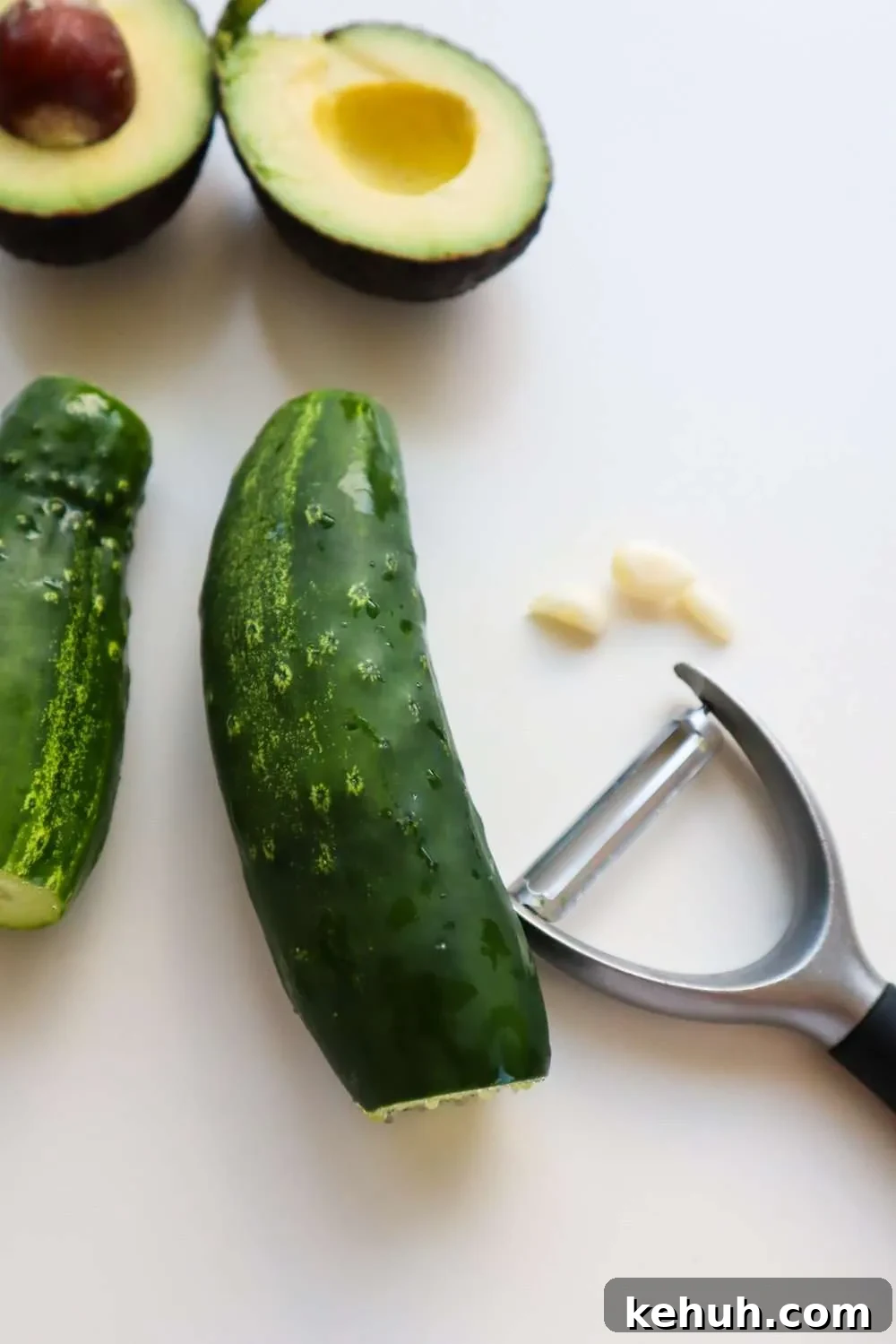 Avocado, Sesame & Cucumber Salad with Tangy Dressing 5 This avocado cucumber sesame salad is super easy to make and it’s a light low-glycemic dinner idea or vegetable side dish, whenever you’re hungrier. My favourite way to use up cucumbers!