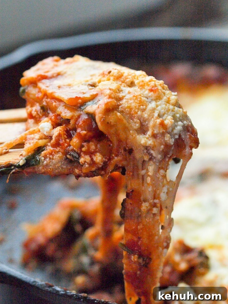 Zucchini Quinoa Lasagna | Vegetarian Gluten-Free Dinner Recipe 9 You can welcome lasagna to your weeknight dinner table with this 30 MINUTE skillet lasagna! It seriously was ready in LESS than 30 minutes, start to finish. This is a spinach version--one of the best vegetarian lasagnas I've ever tasted! Great recipe!