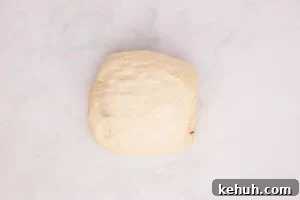 dough rolled into a ball