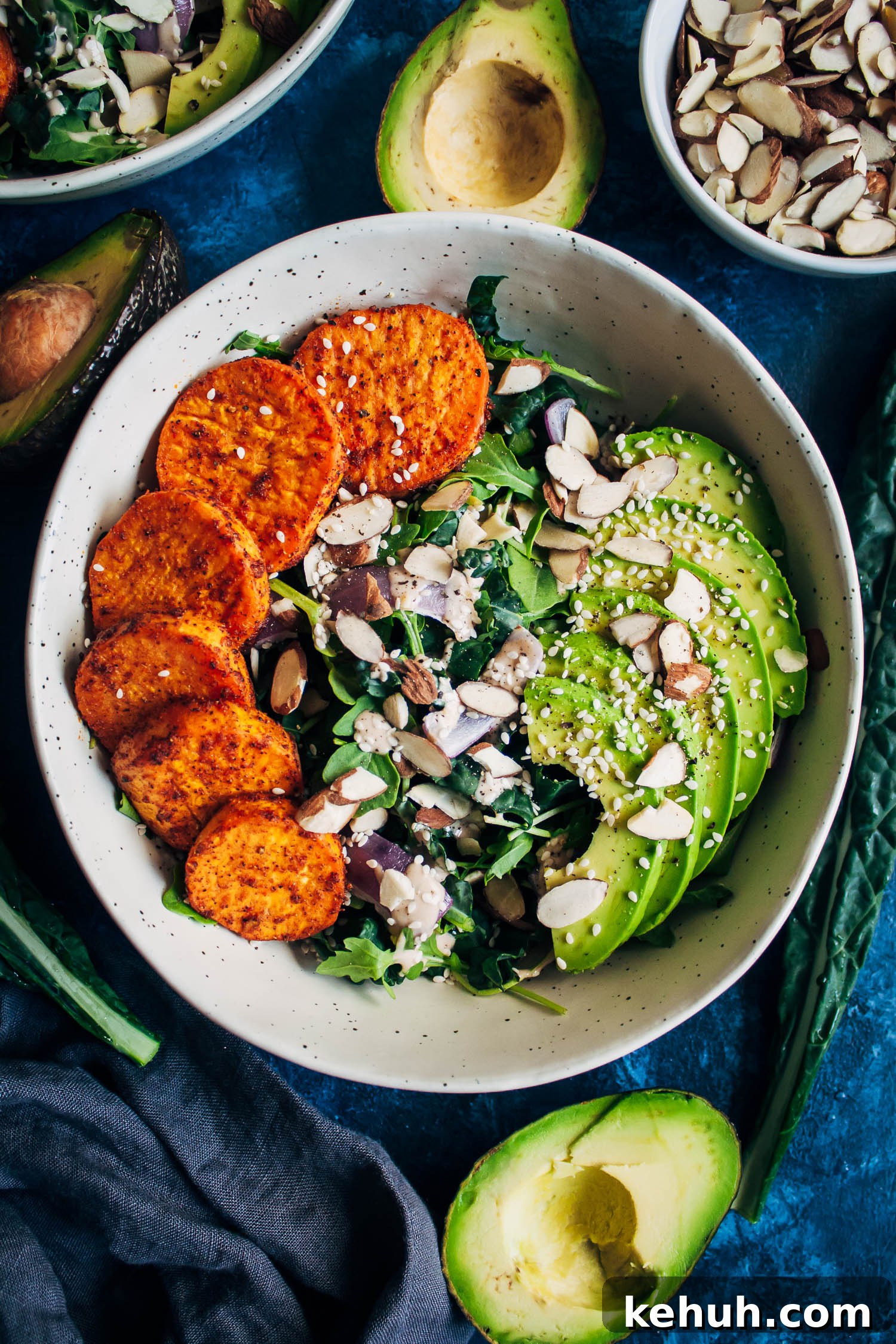 Chipotle Sweet Potato Bowl Recipe with Avocado & Lime Rice 2 Chipotle Sweet Potato Bowl | Well and Full