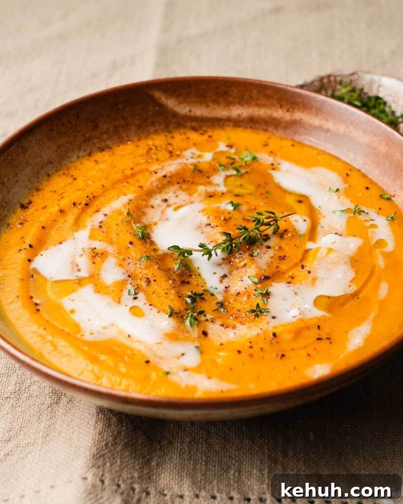 Creamy Roasted Butternut Squash Soup with Sage and Garlic 9 Roasted Butternut Squash Soup